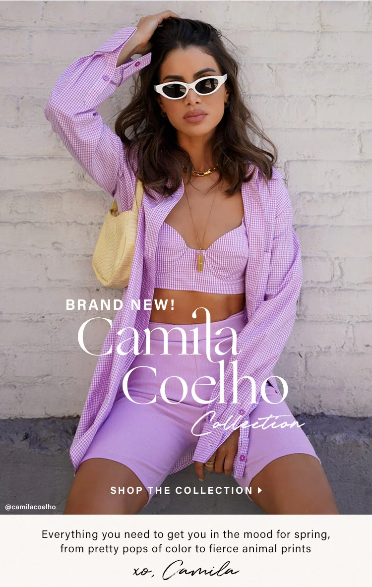 be bold in the latest Camila Coelho Collection - Revolve