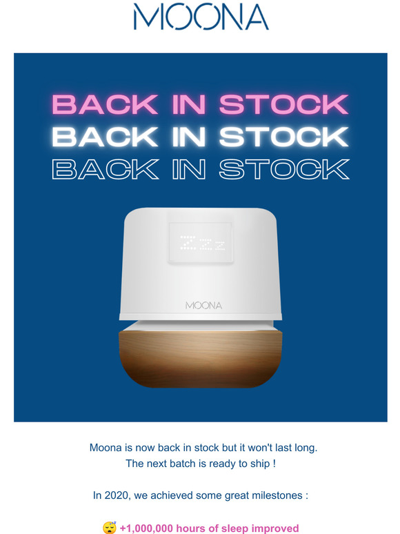 Moona is Back in Stock ! 🔥