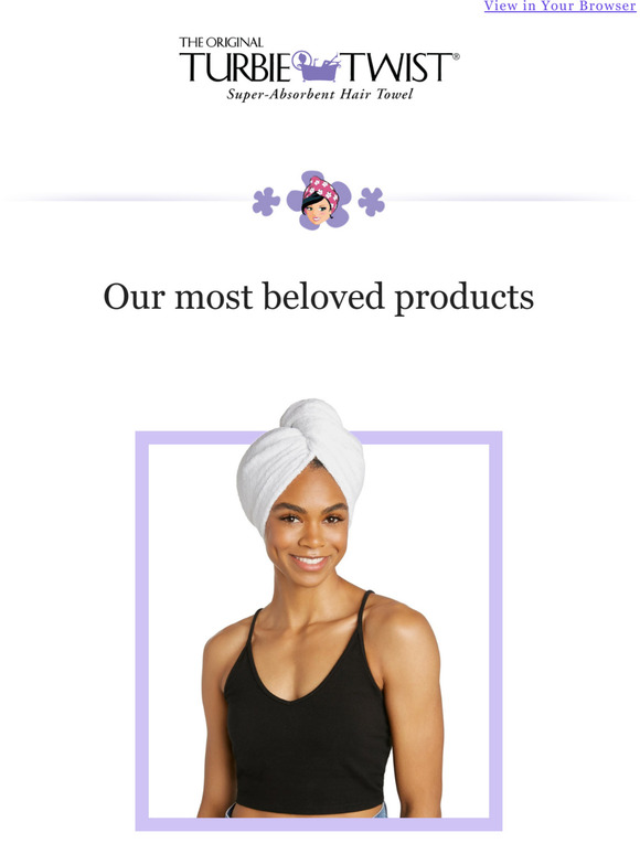 Hair plopping with online turbie twist