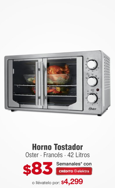 Horno Tostador Oster TSSTV7030 Gris | Productos Línea blanca | Elektra