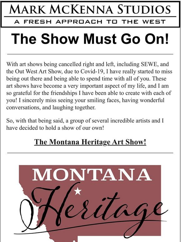 Mark McKenna Studios - The Show Must Go On
