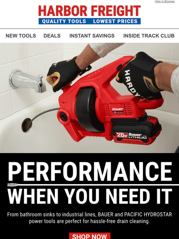 Harbor Freight Tools Eliminate the Need to Call a Professional Plumber