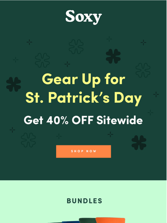 🍀Gear Up for St. Patrick’s Day with 40% off🍀