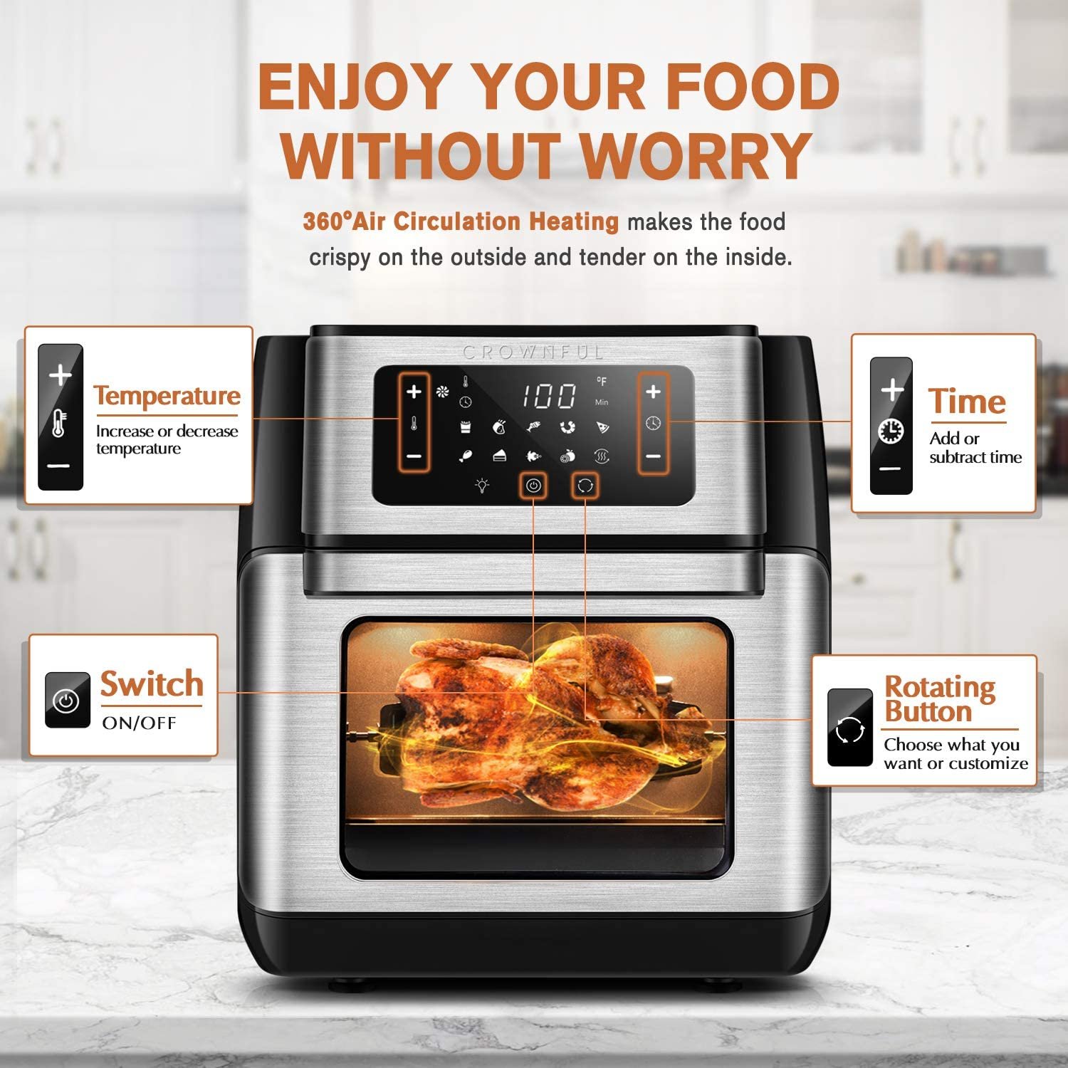 Nekteck: Crownful 32-Qt Air Fryer is on a Limited Deal!