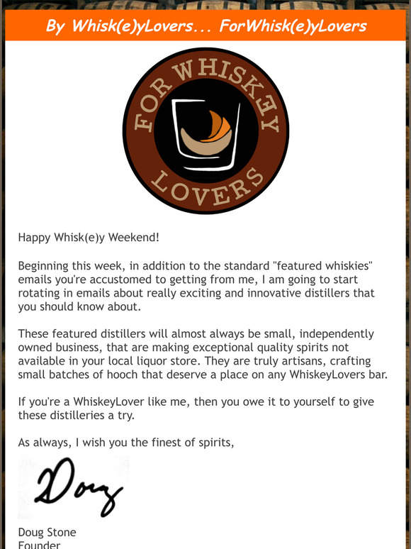 FWL's Whiskey Wednesday: Profiles in Distilling Excellence