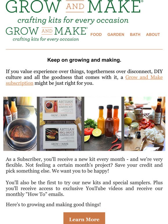 🌻 Make and grow great things with a subscription!