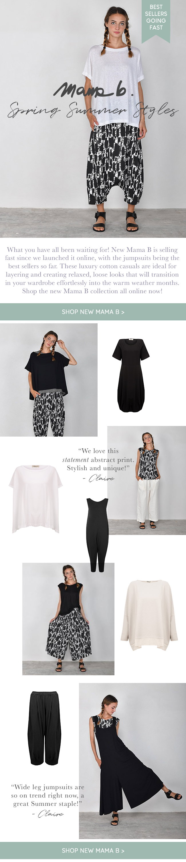gemini woman: NEW Mama B – Spring Summer Styles | Milled