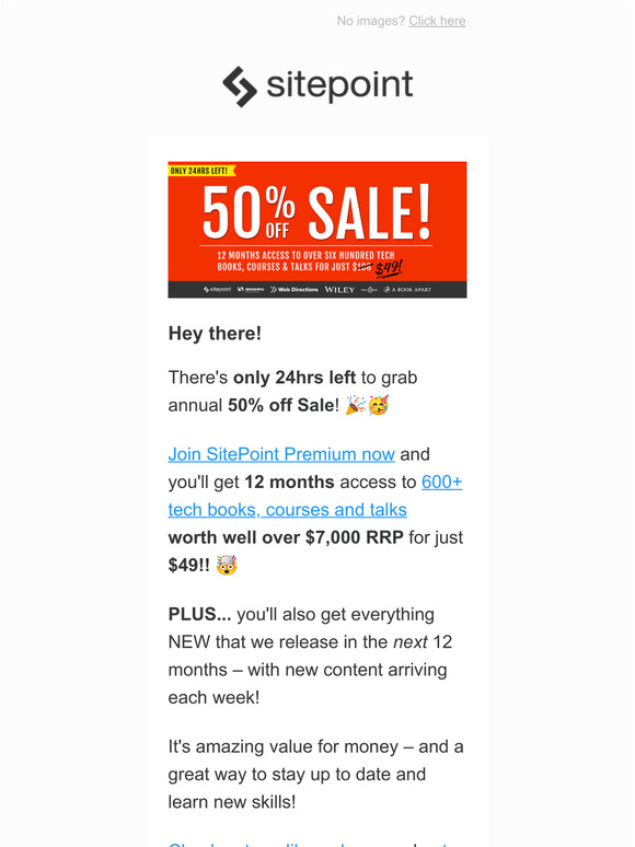 Save $59! Annual Sale on for 24hrs!
