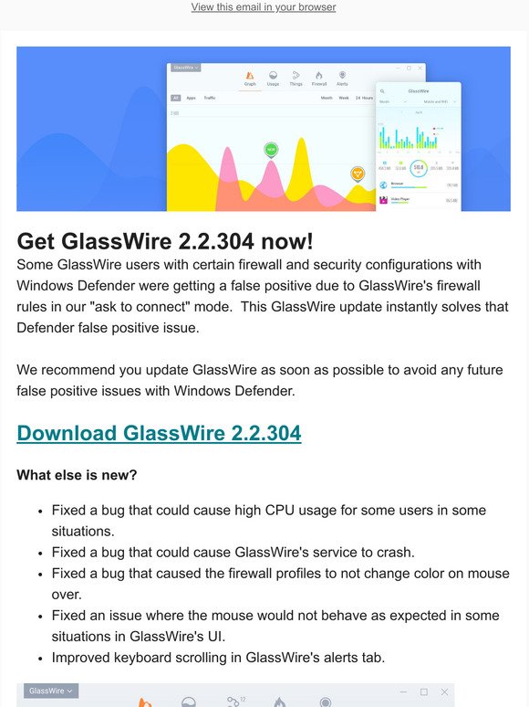 GlassWire™ - Download this important GlassWire update! 😮