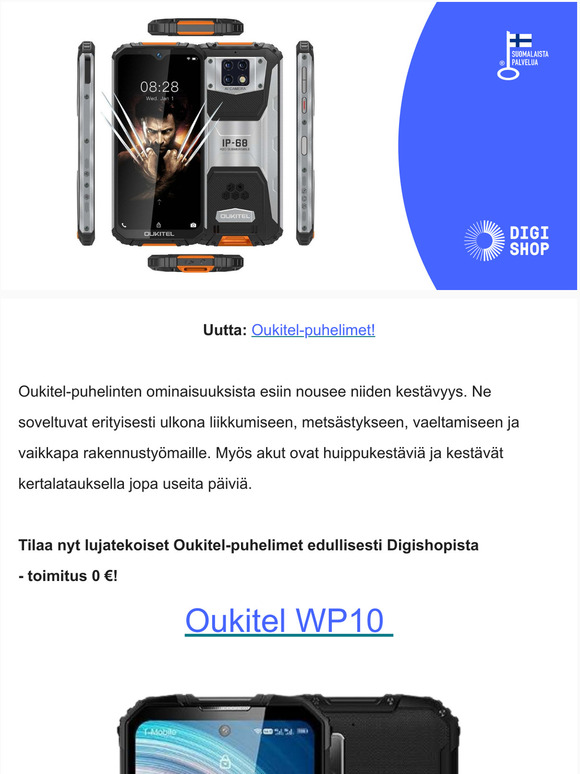 UUTTA! Oukitel-puhelimet 😃