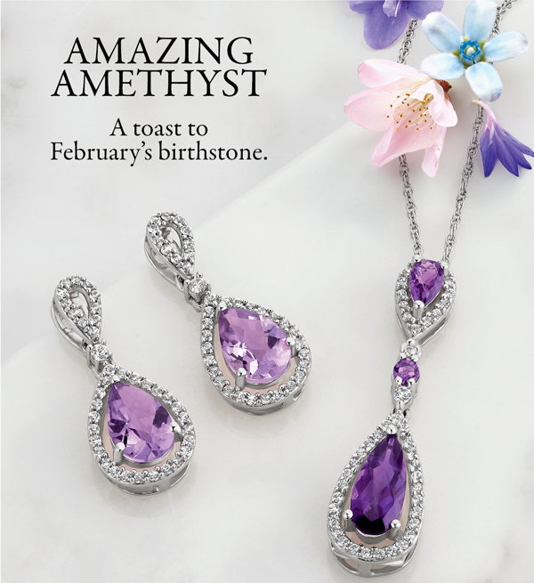 Amazing Amethyst. A toast to February's birthstone. Shop Amethyst