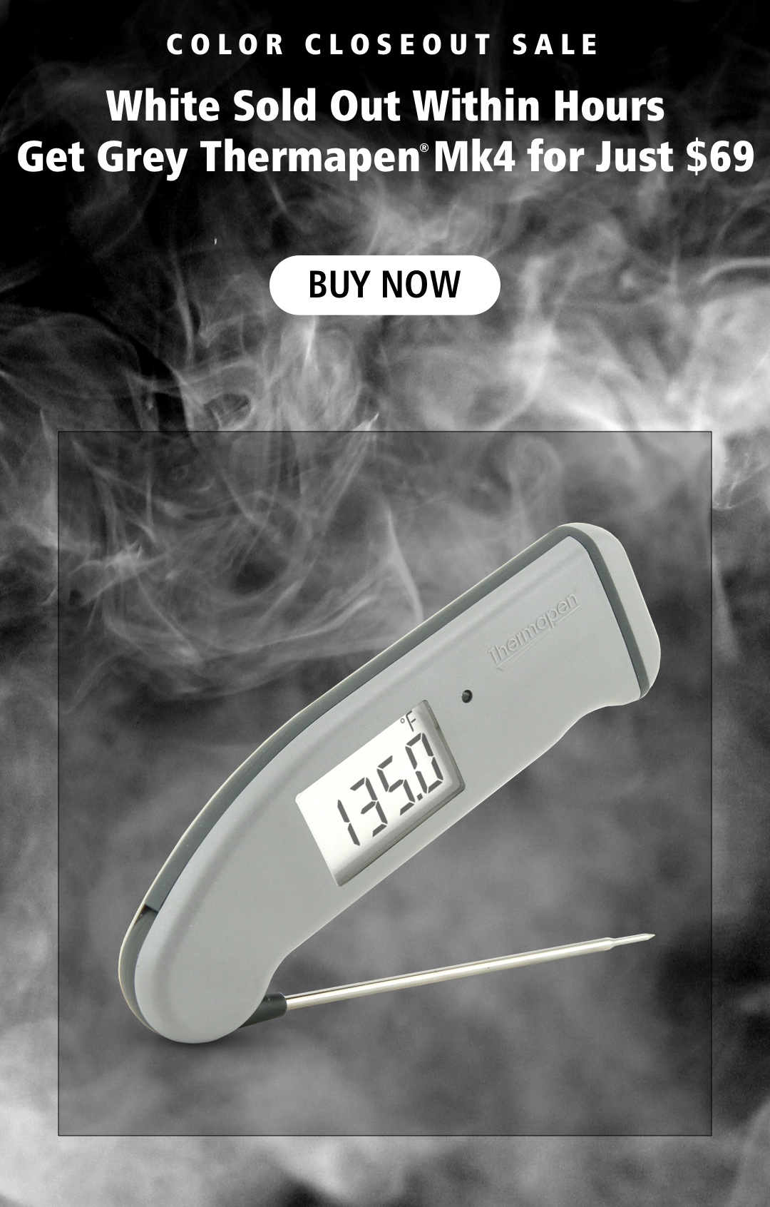 ThermoWorks: $69 Green Thermapen Mk4 Almost Gone for Good