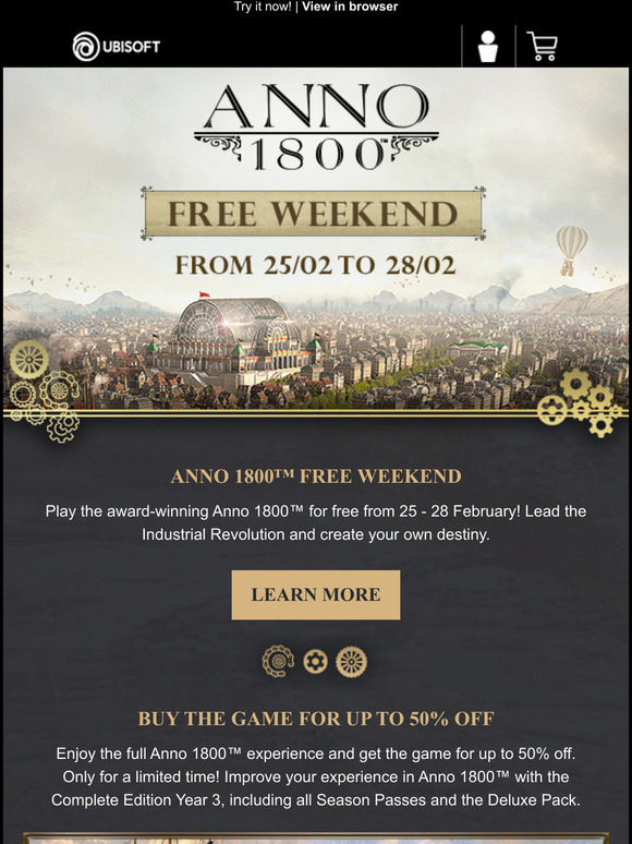 Ubisoft Store Scan Play Anno 1800 Now For Free Milled