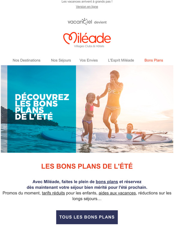 Vacances d’été : découvrez les bons plans !