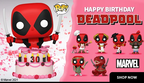 ❤️ Funko POP Deadpool 30th Flamenco Marvel