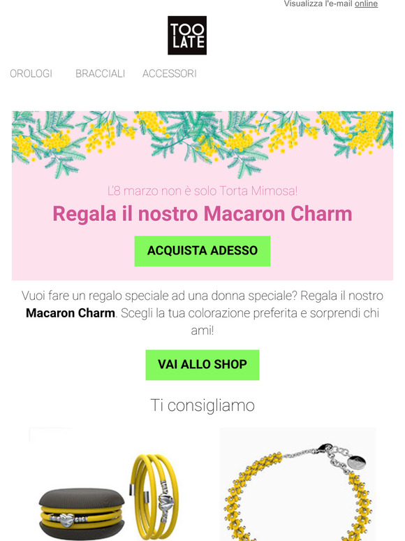 💐 Speciale festa della donna: regala un Macaron Charm
