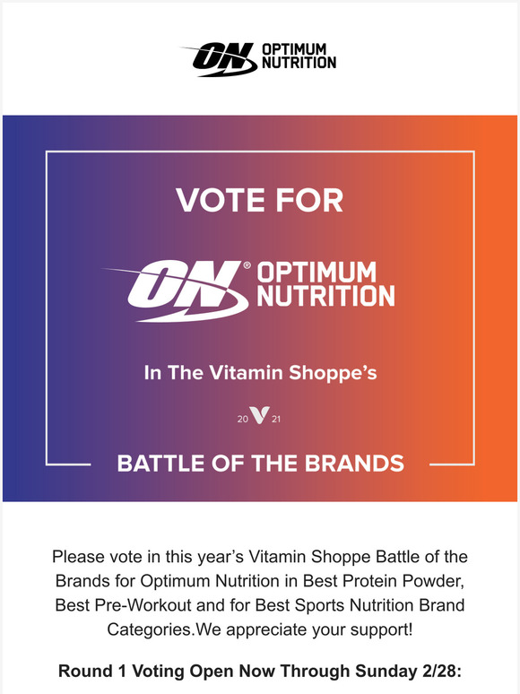 We Appreciate Your Support! Vote Now!
