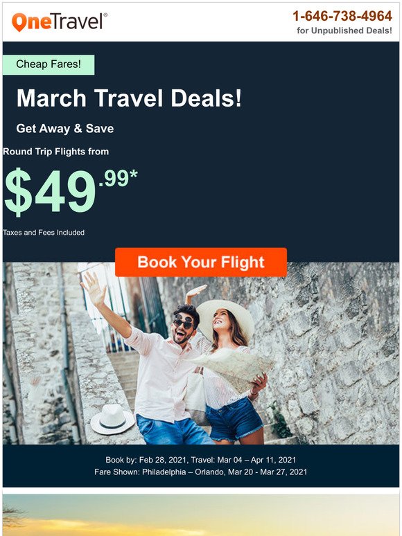 one travel deals