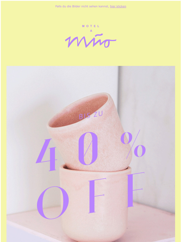 Motel a Miio Online PopUp Sale ♡ bis zu 40 OFF Milled
