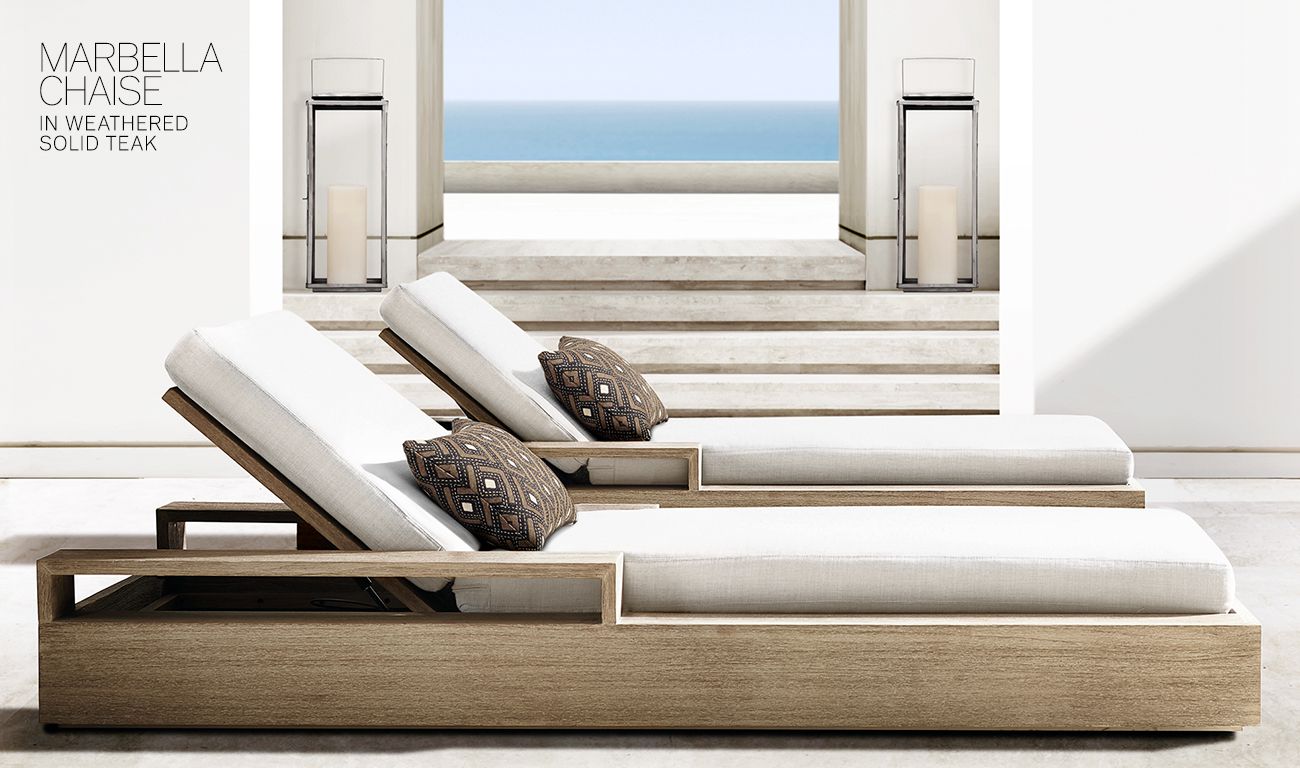 Restoration Hardware Modern & Modular. The Marbella Outdoor Collection