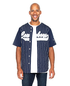 Men's Dallas Cowboys Navy Lou Full-Button Baseball Jersey Shirt