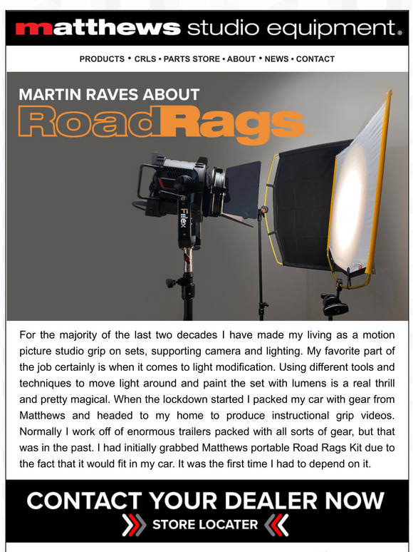 Martin Raves About Road Rags!