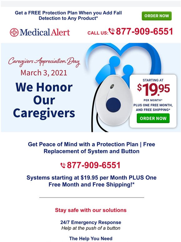 Caregivers Offer: Get a FREE Protection Plan