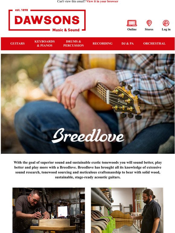 Sustainable sound with Breedlove 🎸