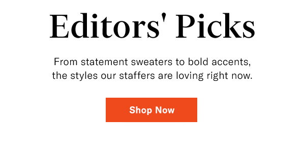 From statement sweaters to bold accents, the styles our staffers are loving right now.