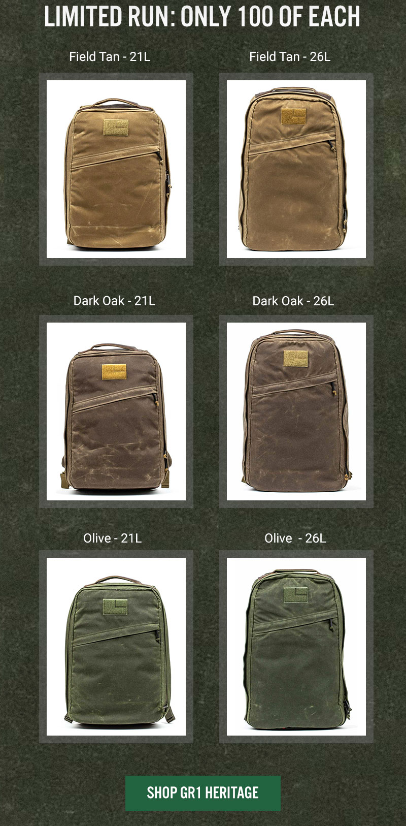 goruck gr1 heritage
