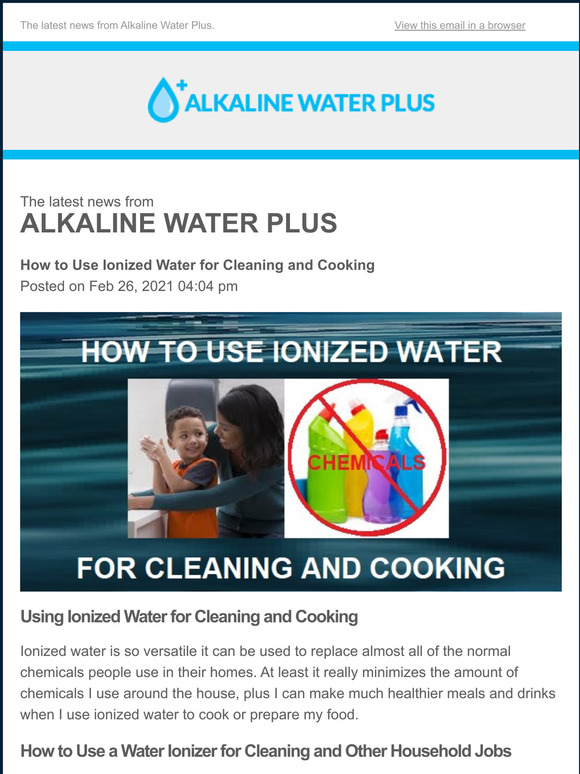Alkaline Water Plus The Alkaline Water Ionizer Store How to Use