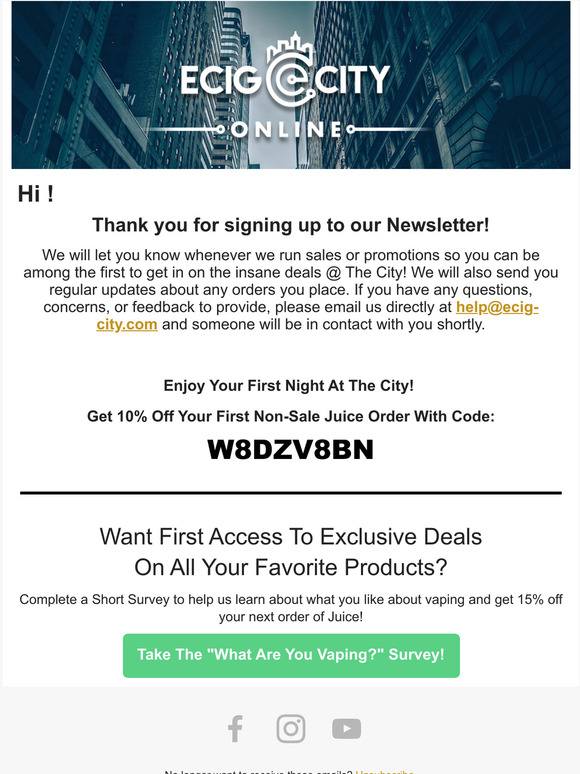 Thanks For Signing Up!