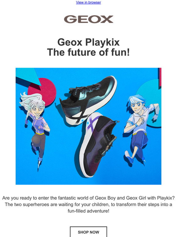 Geox (UK): Geox Playkix distinctive comfort and fun! | Milled