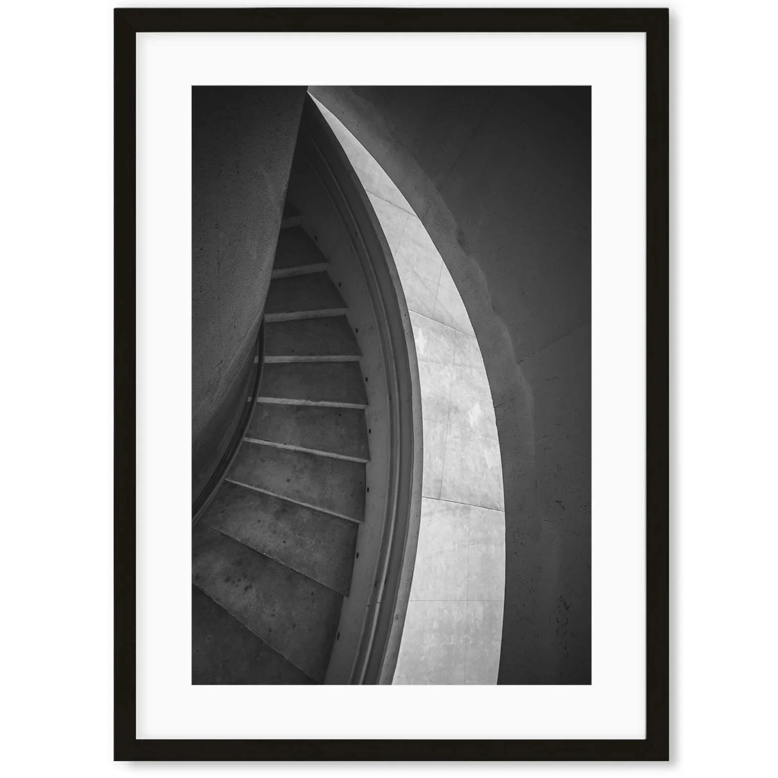 Image of Monochrome Staircase Art Print