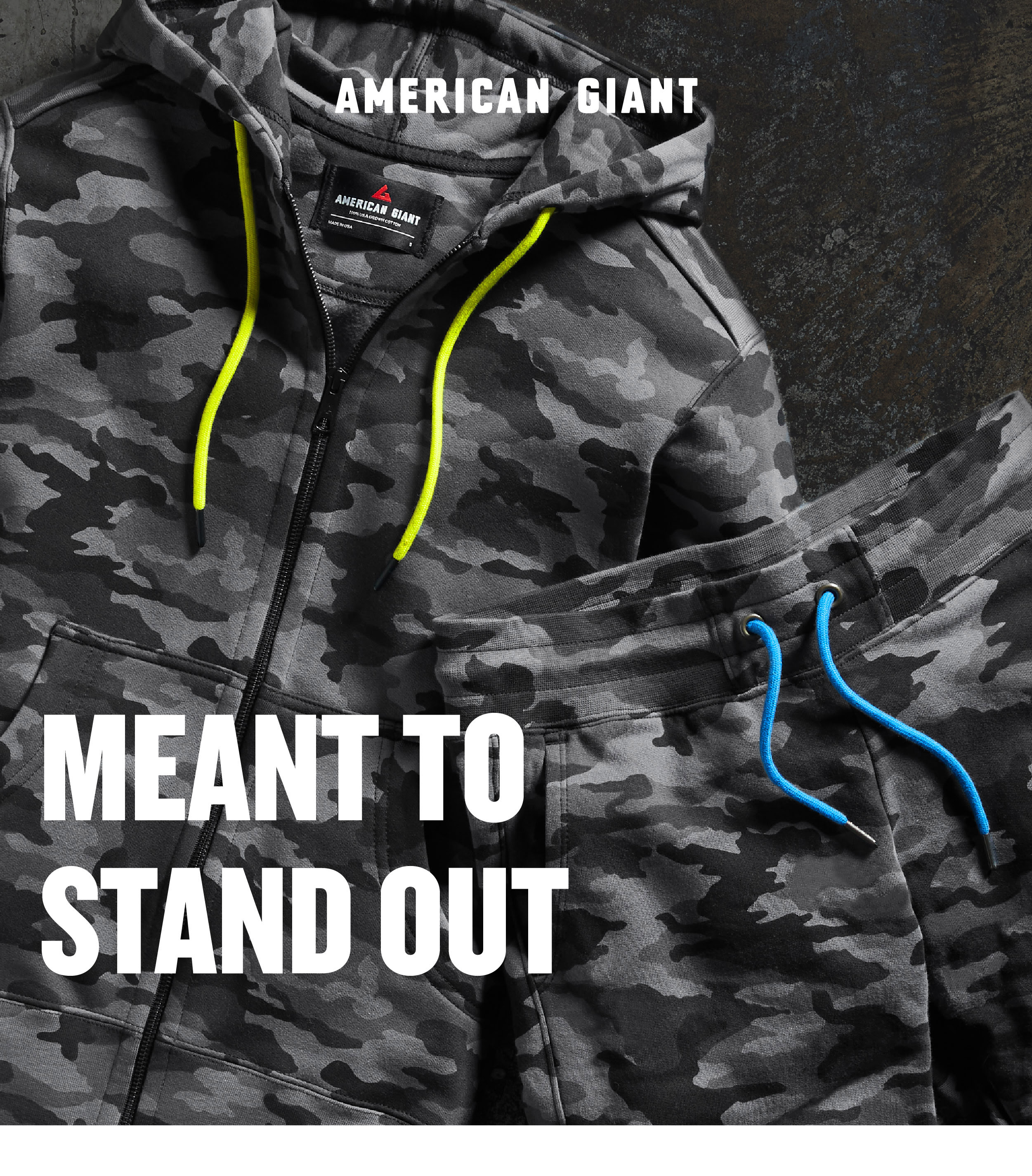 American giant 2024 camo hoodie