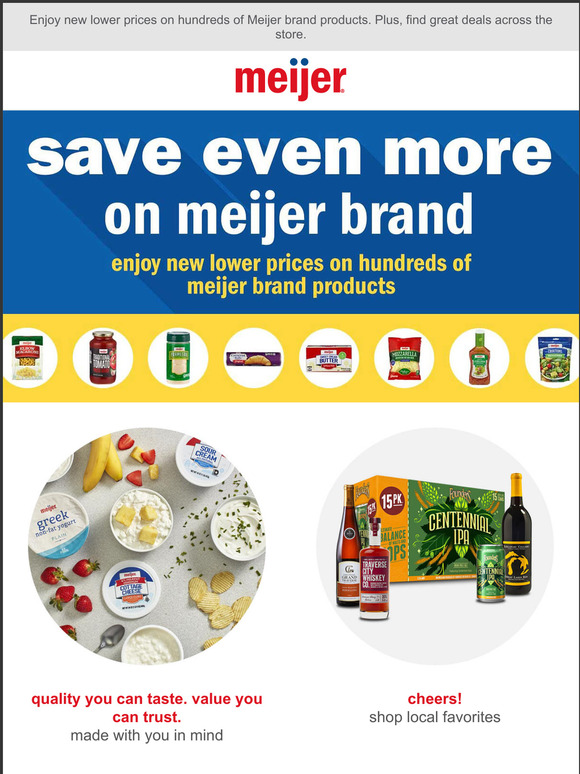 Meijer: Save Even More on Meijer Brand + More Deals! | Milled