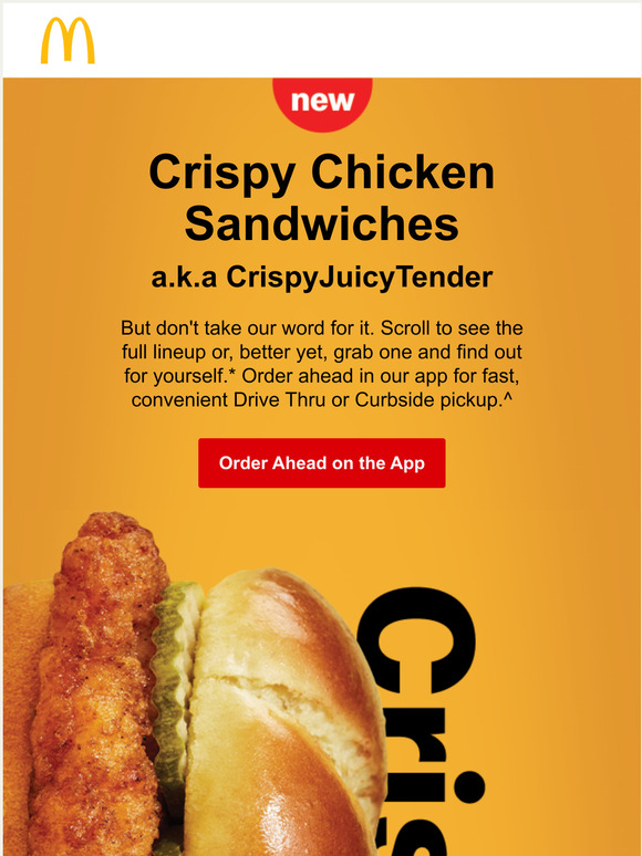 mcdonald's crispy chicken sandwich shirt