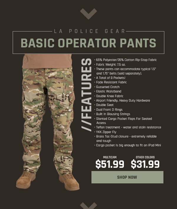 LA Police Gear: LAPG Multicam Pants?
