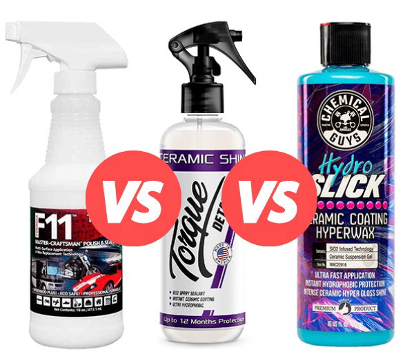 Torque Detail LINK FIXED F11 Top Coat vs Chemical Guys vs Torque Detail Milled