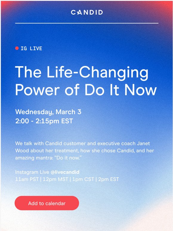 The life-changing power of Do it now