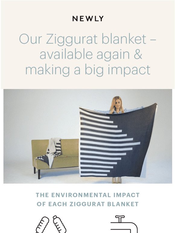 Ziggurat blanket making a big impact