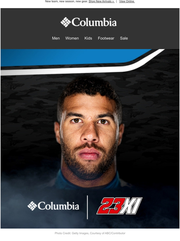Columbia Sportswear: Bubba Wallace debuts the No. 23 Columbia Camry
