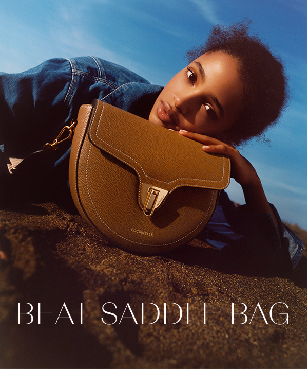 Coccinelle Beat Saddle Bag a modern classic Milled