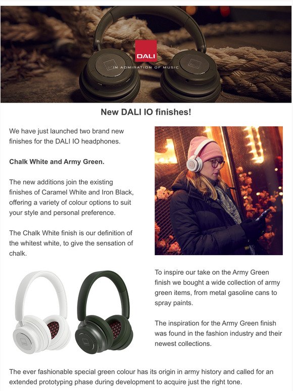 DALI KATCH: New DALI IO finishes| DALI Virtual Backgrounds | Milled