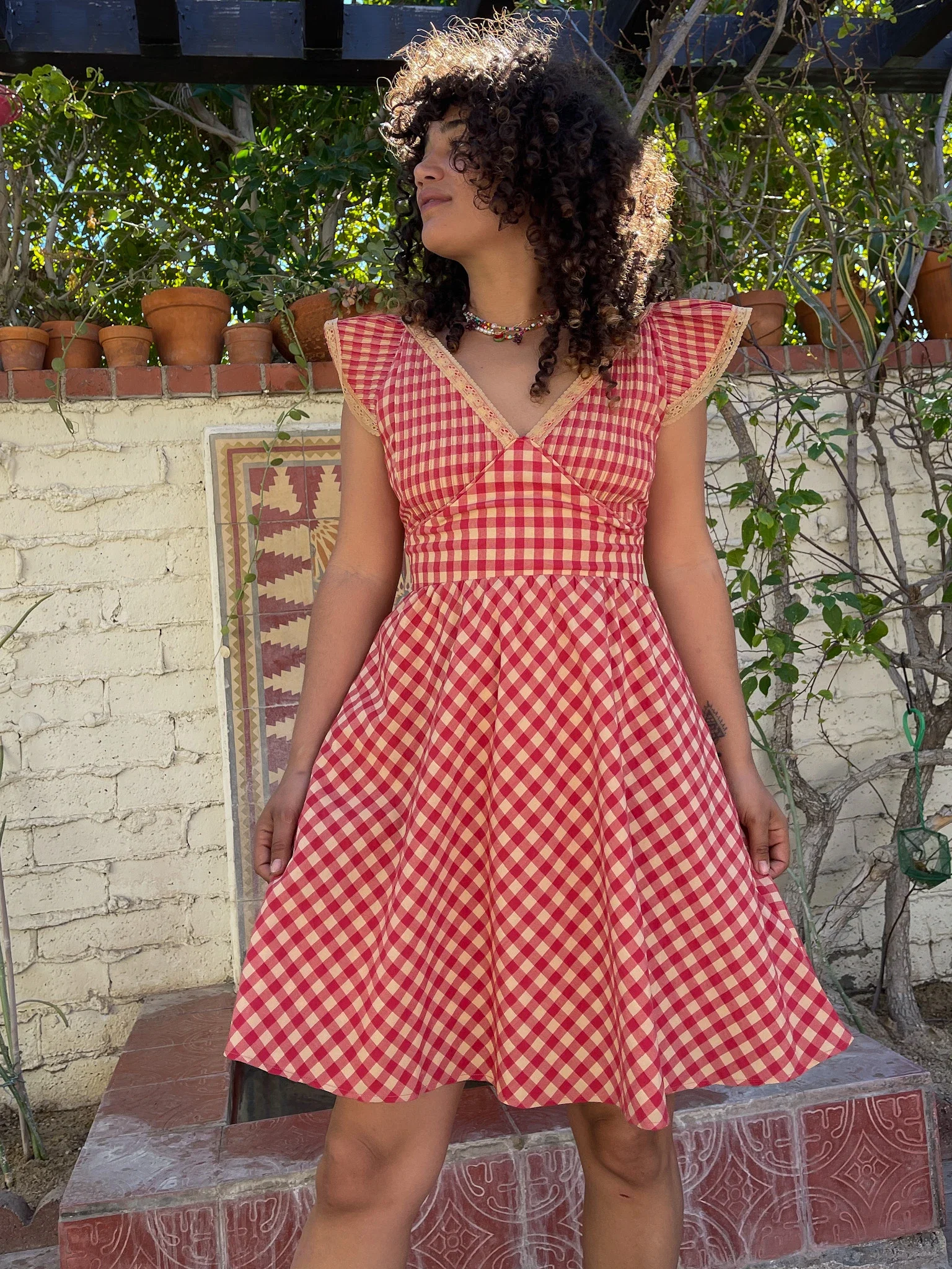 Image of Anoki Mini Dress - Gingham