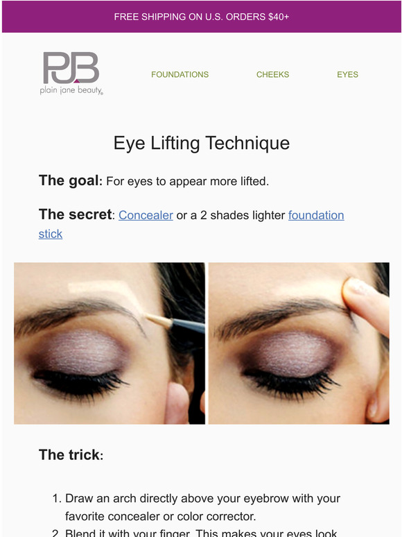 Here's a great eye lifting technique