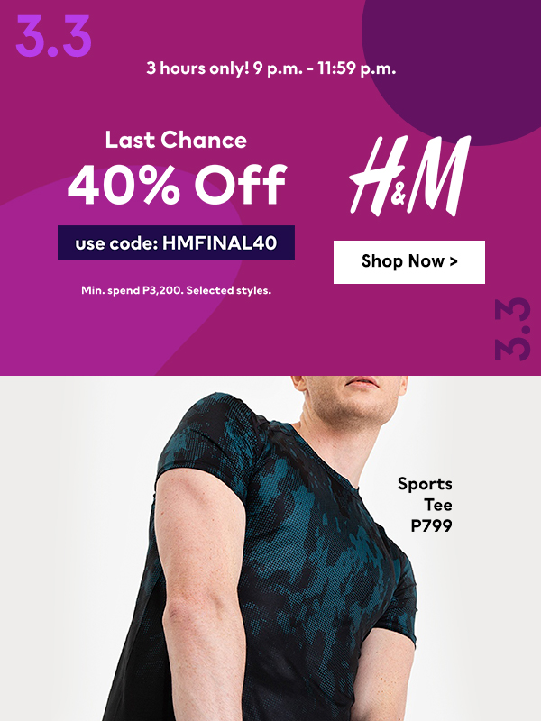 h&m 40 off