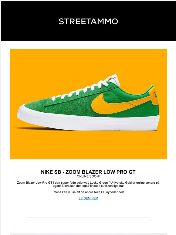 Street Ammo Nike Sb Blazer Low Pro Gt Masser Af Nyheder Milled