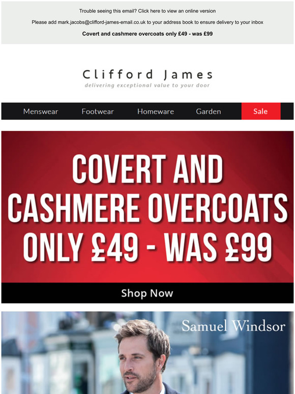 Price reduction on Overcoats