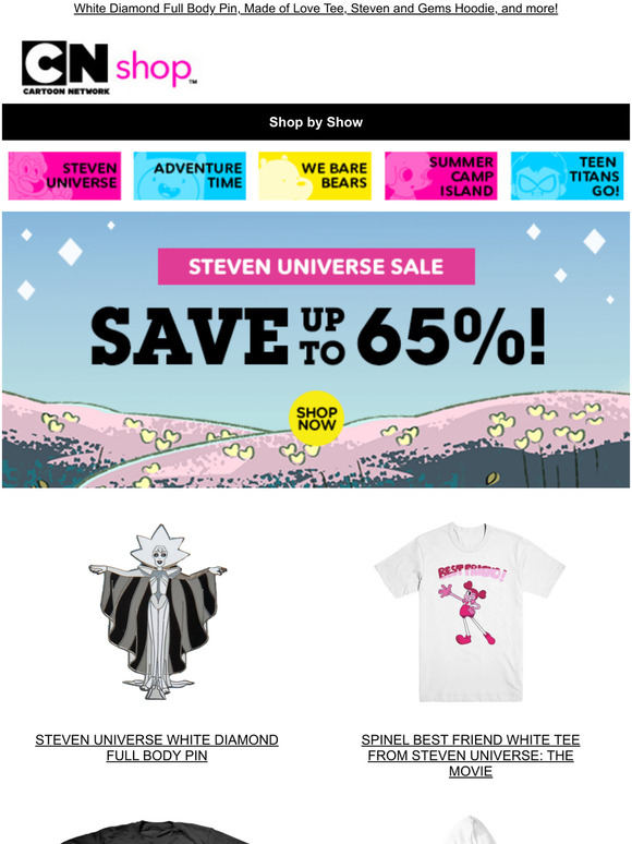 Save up to 65% during our Steven Universe Sale!